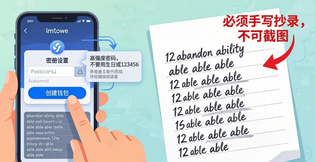 imToken官方下载后怎么注册？三步快速创建钱包教程